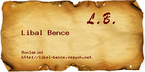 Libal Bence névjegykártya